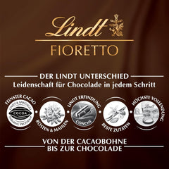 Lindt csokoládé | FIORETTO Zabaione ajándékkészlet | 138g | 6 db tejcsokoládé praliné Zabaione szarvasgombás töltelékkel és ropogós feltéttel, alkohol tartalommal | Csokoládé ajándék