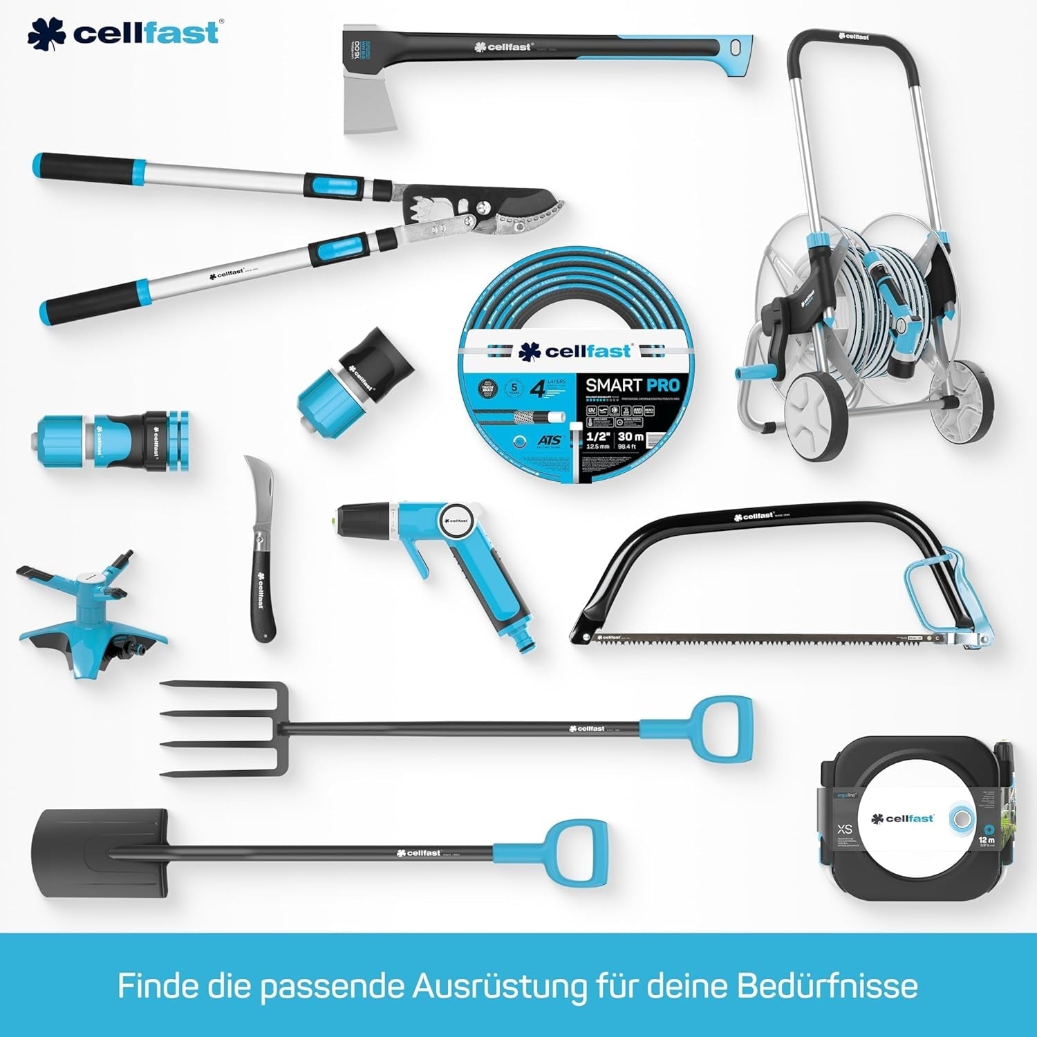 CELLFAST Pulverizator de curățare Lance de curățare Aspersor de grădină Aspersor pentru gazon Flori Plante Sistem Safetouch ENERGO