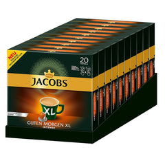 Jacobs Kaffeekapseln Guten Morgen XL Intense - 10er Pack (10 x 20 Getränke) & Kaffeekapseln Krönung Crema, 200 Nespresso kompatible Kapseln, 10er Pack, 10 x 20 Getränke, 1040 g