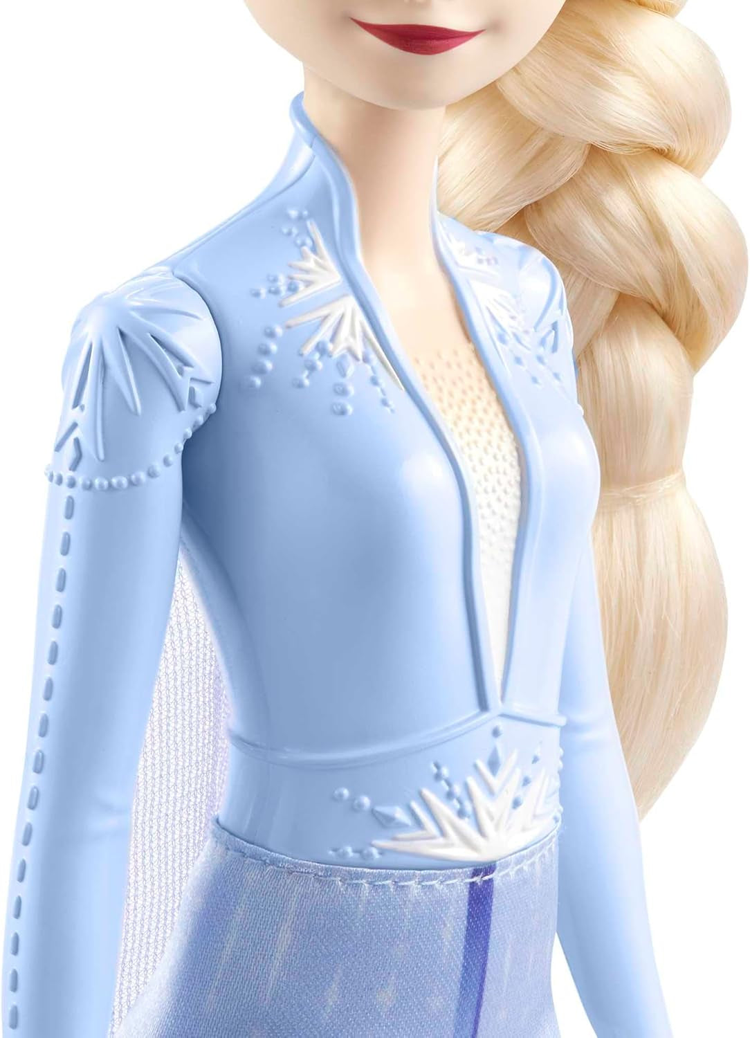 Mattel Disney Prinzessin Elsa Puppe, Die Eiskönigin Puppe im Reiseoutfit, kämmbare blonde Haare, beweglich, ausziehbarer Rock und Stiefel, Disney Geschenke, Spielzeug ab 3 Jahre, HLW48