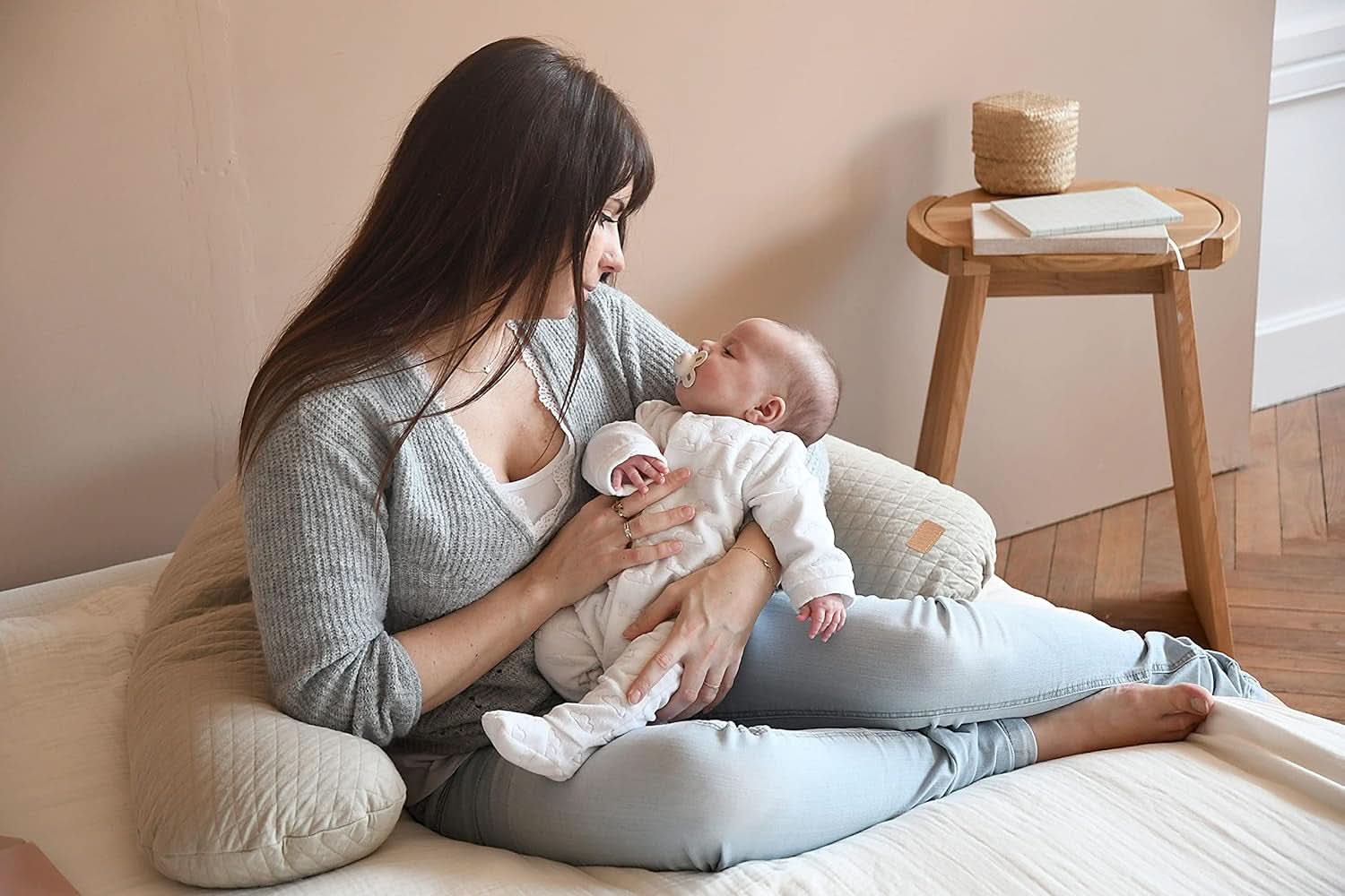 Red Castle - Multifunkcionális terhességi és szoptatási párna - Ideális alváshoz és szoptatáshoz - Pamut - 170 cm Kiegészítők Bébiétel és szoptatás Naty Shop