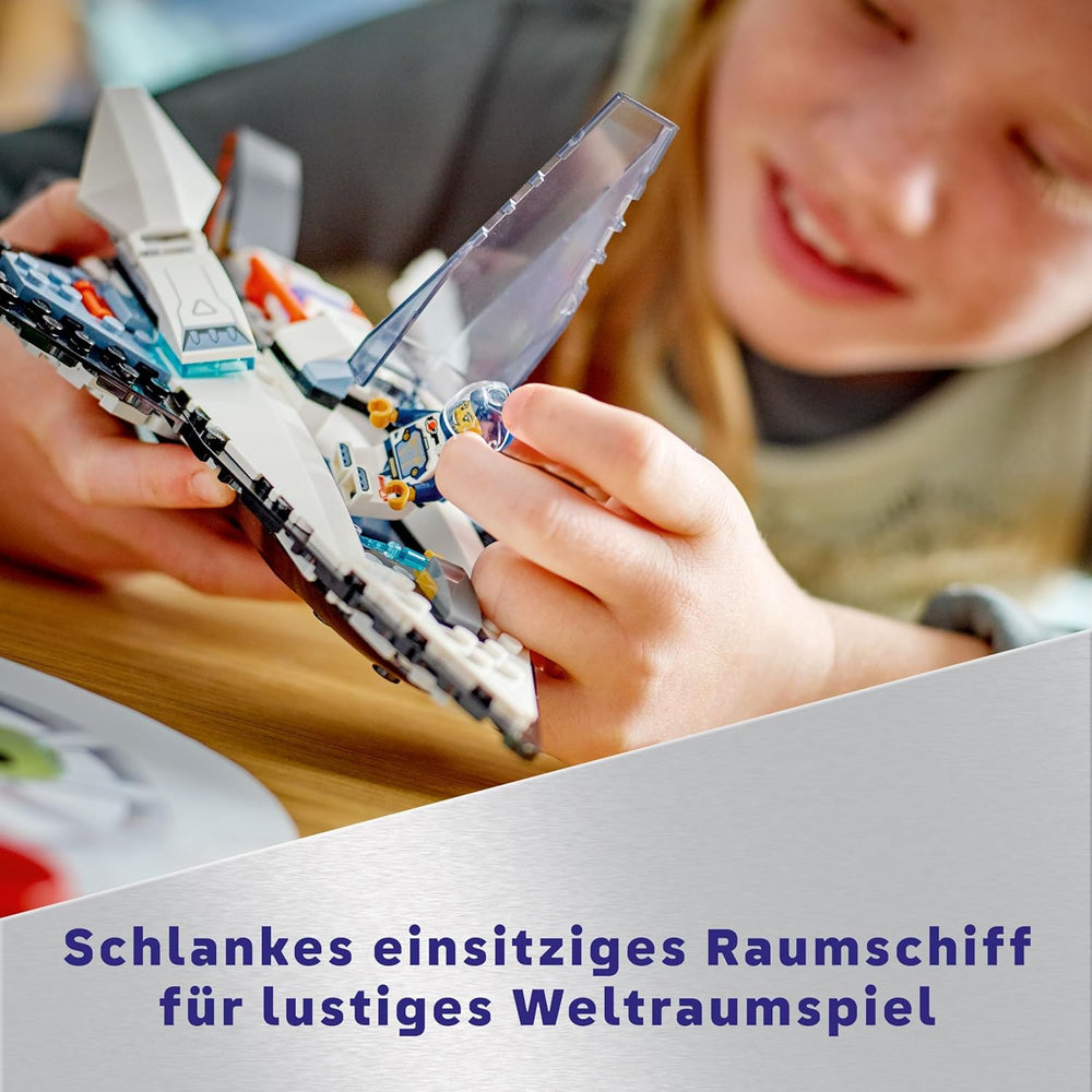 LEGO City Raumschiff, Weltraum-Spielzeug és Space Shuttle für Kinder zum Baen, Jungen und Mädchen ab 6 Jahren, Set mit Astronaut-Figur 60430