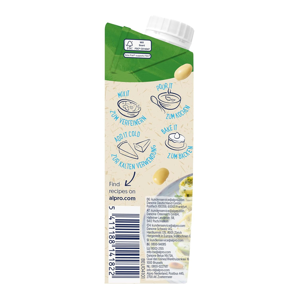 Alpro Bio Cooking Soya – Vegán Bio Kochcreme – 15 x 250 ml