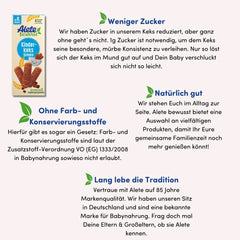 Alete tudatosan Csokoládé keksszel gyerekeknek, 8. hónaptól, Anya és Gyermek Naty Shop