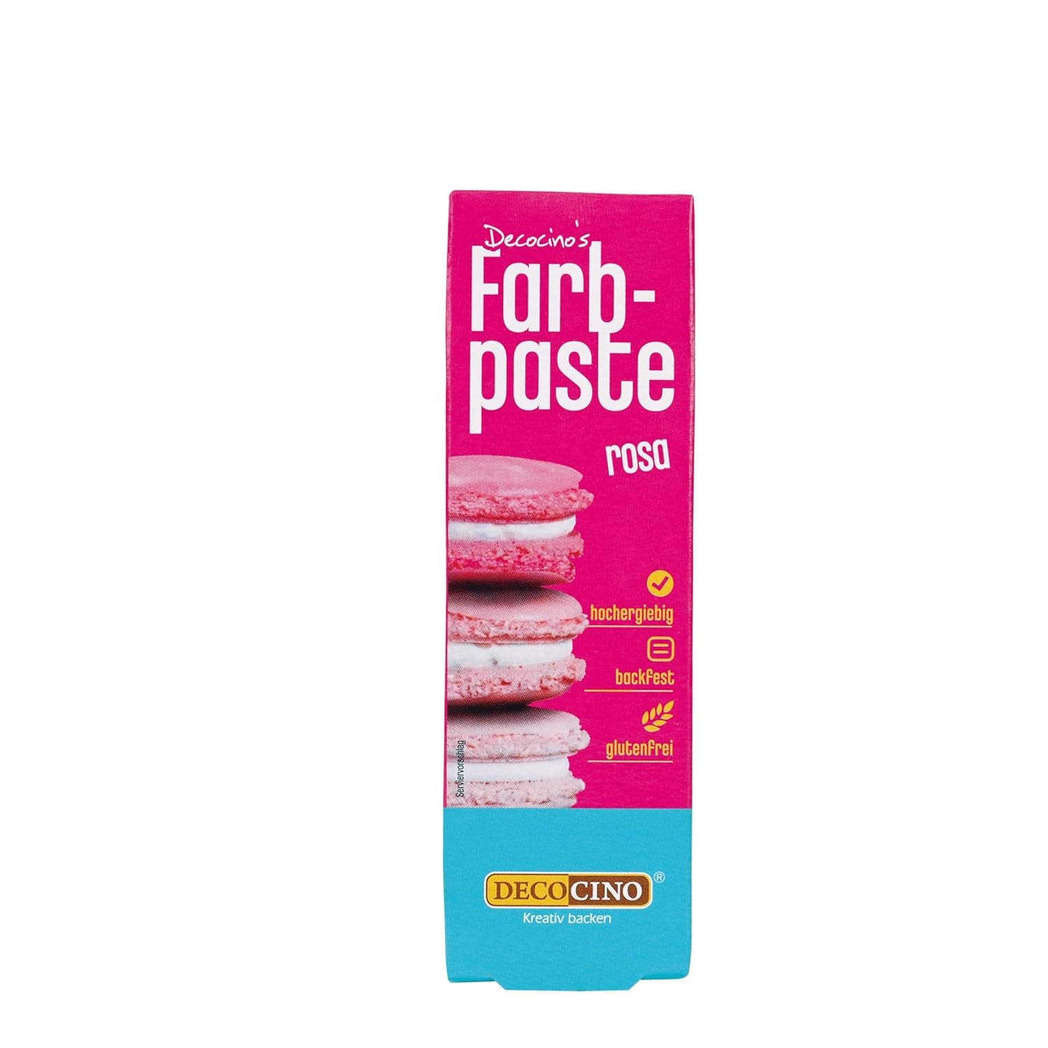Pastă de colorant roz DECOCINO – 20 g – Colorant alimentar, ideal pentru colorarea prăjiturilor, fondantului și cremelor – Fără acizi grași azoici și gluten