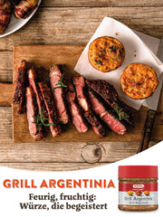 Kotanyi Gourmet Grill-Argentina Gewürzzubereitung, Paprika, Pfeffer, Koriander und Mehr, Fruchtig-fűszeres, 400ccm, 285 g