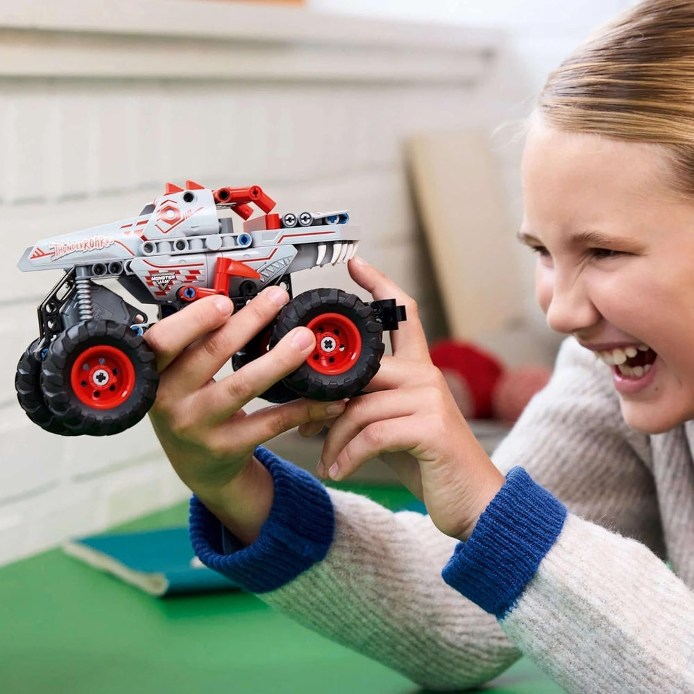 LEGO Technic Monster Jam Thunderroarus behúzható játék Monster Truck építőjáték gyerekeknek Ajándék fiúknak és lányoknak 7 év felett 42200 építőkészlet Besuche den LEGO-Store