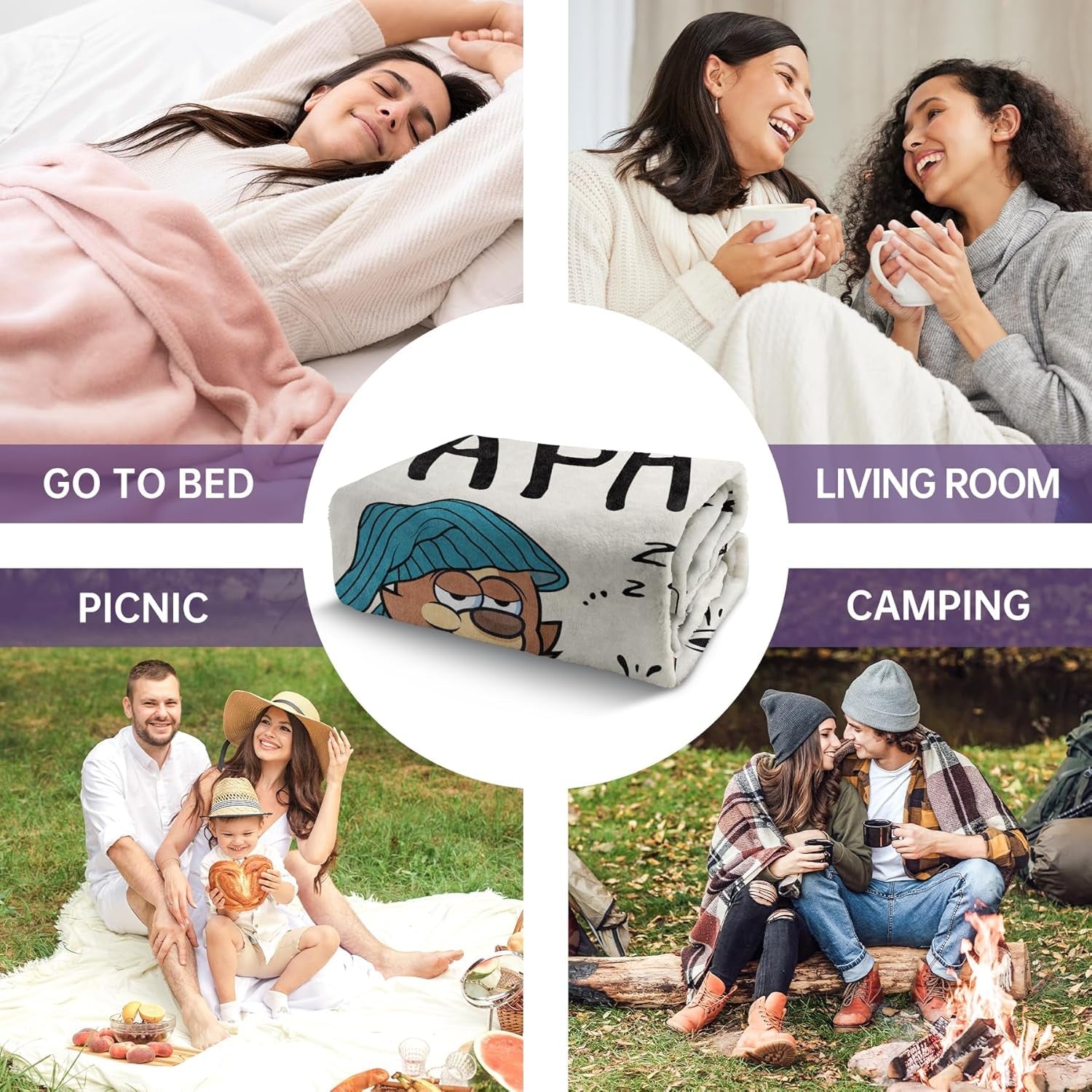 Musaecoin apa ajándék, apu születésnapi ajándék, ajándékötletek apának, ajándékok apának, 50-60 hüvelykes flanel takaró, karácsonyi ajándék apának, apák napi ajándék Ágyak és takarók musaecoin