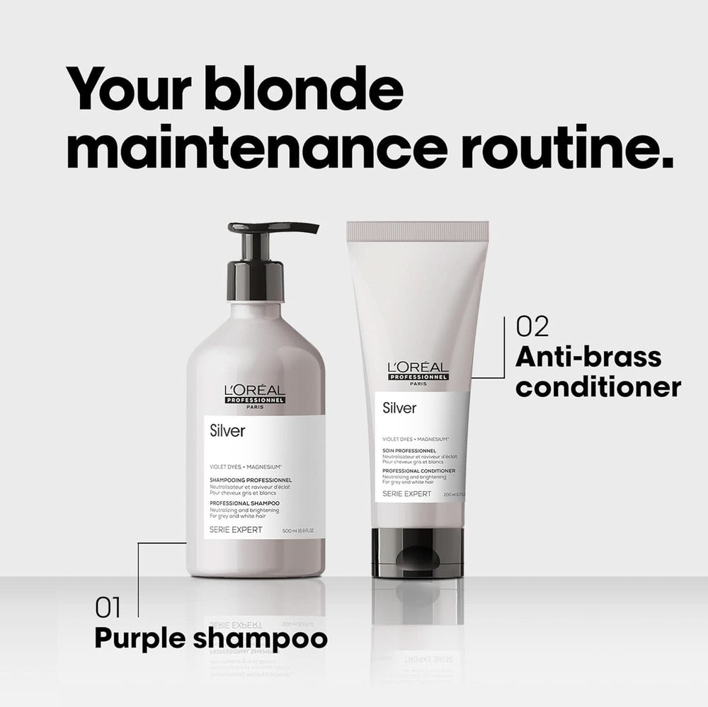 L'Oréal Professionnel Serie Expert ezüst, sampon, 500 ml zuhany és fürdő Naty Shop