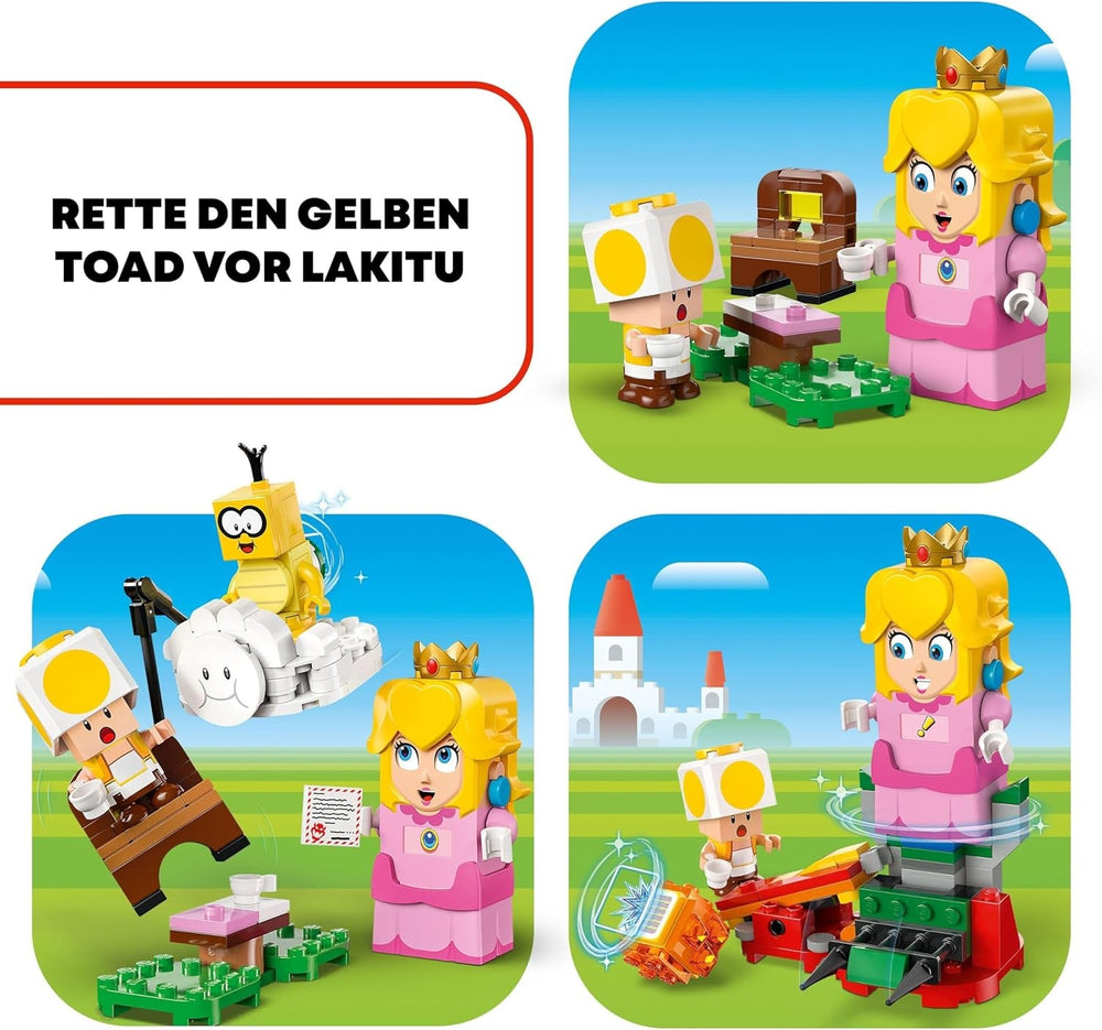 LEGO Super Mario Adventures interaktív barackkal, játszókészlet sárga varangygal, Nintendo ajándék fiúknak, lányoknak és minden játékosnak 6 éves kortól 71441 Építőkészlet Besuche den LEGO-Store