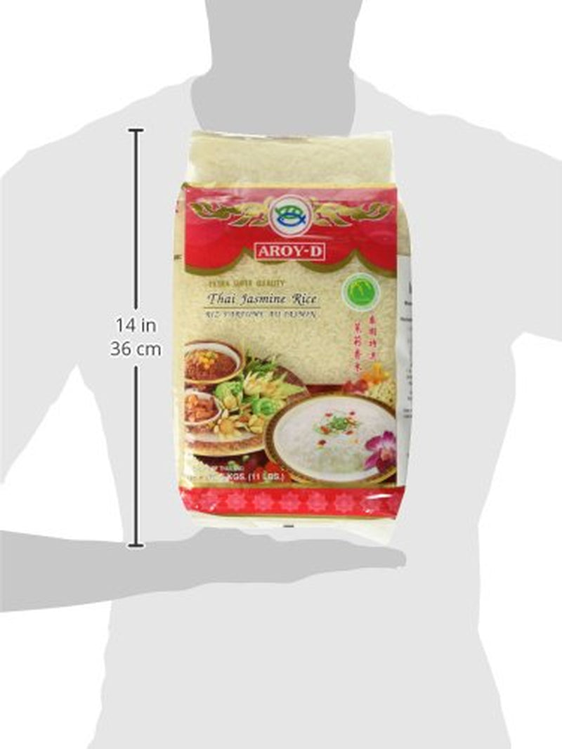 Aroy-D illatos rizs, 100% hosszú szemű rizs, 1 csomag (1 x 5 kg)