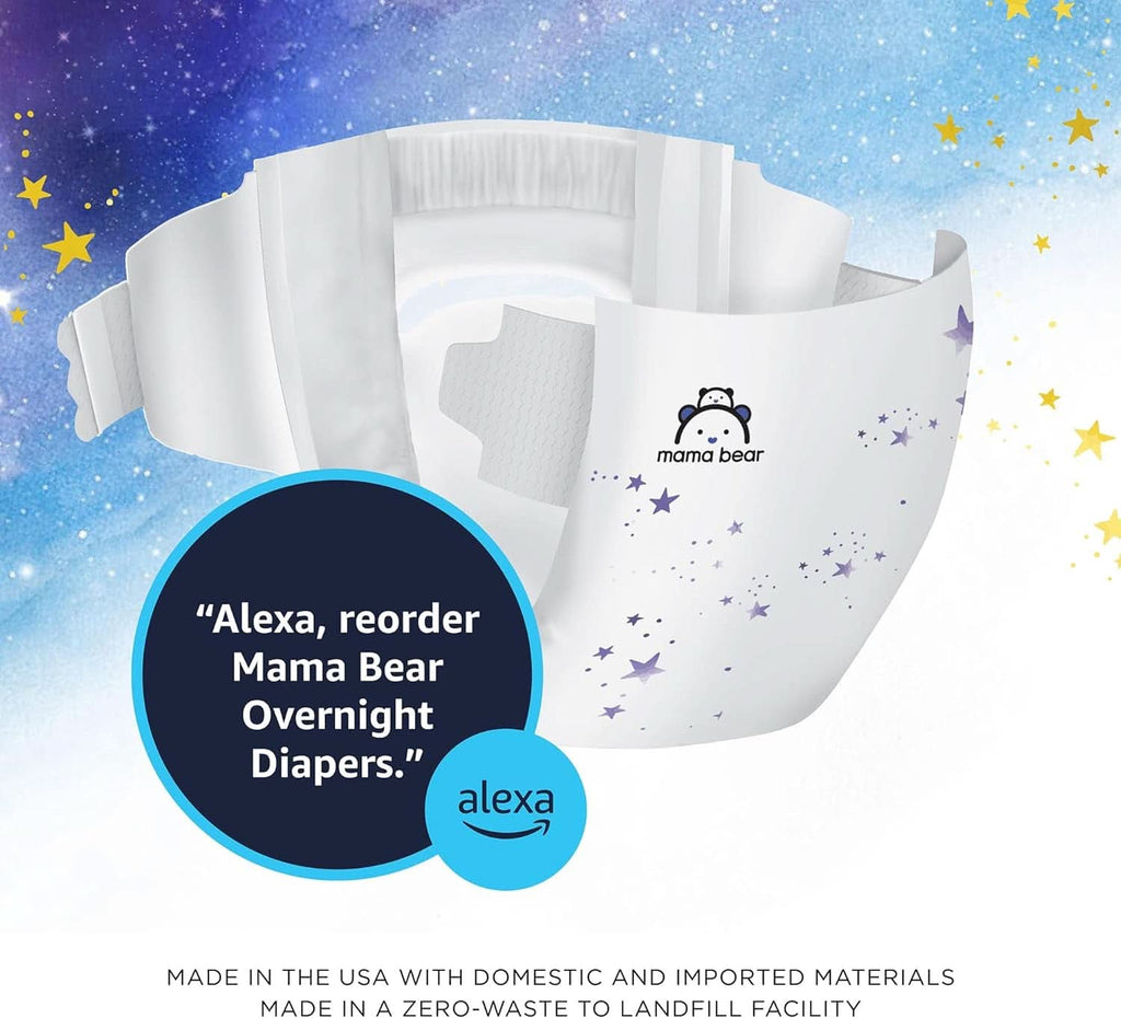 Scutece de unică folosință pentru bebeluși Overnight, hipoalergenice, protecție pe timp de noapte, alb Mama si Copilul Naty Shop