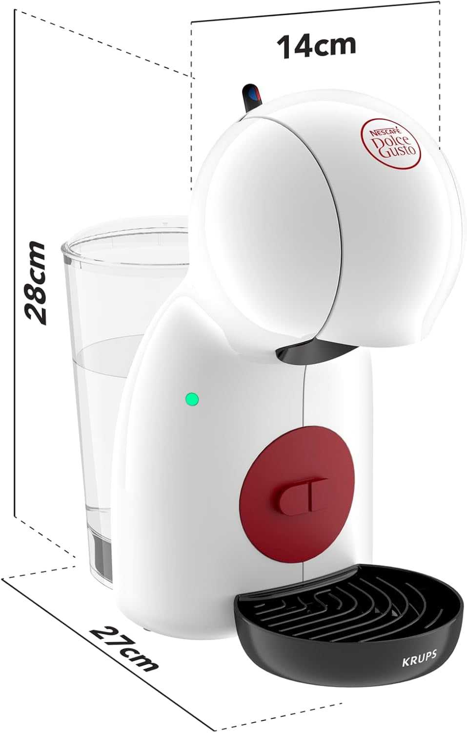 Espressor manual cu capsule NESCAFÉ DOLCE GUSTO PICCOLO XS de la KRUPS, alb