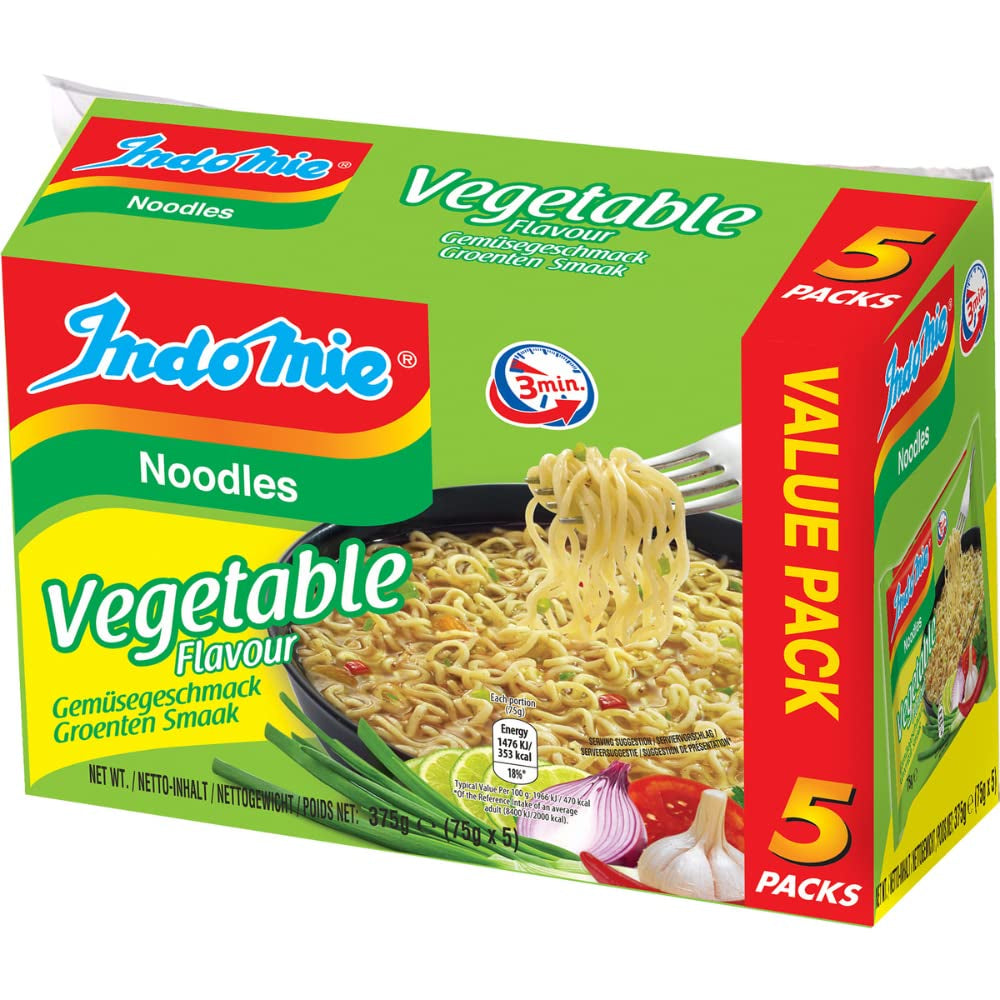 INDOMIE - Instant tészta garnélával, 5 db-os csomag (1 x 5 x 70 g)