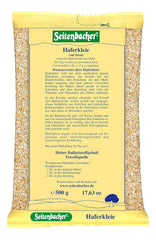 Seitenbacher Haferkleie I Hoher Protein Gehalt I Hoher Ballaststoff Gehalt I (1X 500 G ) Cereale Naty Shop 500 G (1Er Pack)
