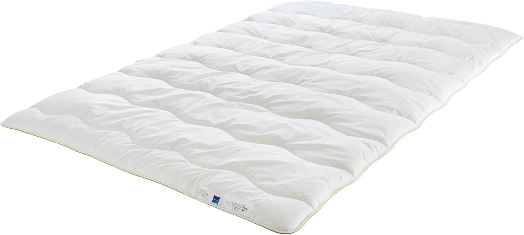 Badenia Trendline Eco quilt Aerelle Blue Duo 135 X 200 Cm, Alb, certificat Öko- Tex, Produs în conformitate cu standardul de calitate german Plapumi si pilote Naty Shop