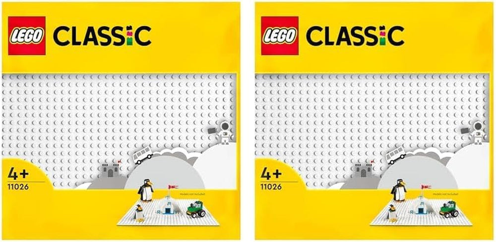 LEGO 11026 Placă de construcție albă clasică, placă de bază pătrată cu 32X32 adâncituri ca seturi de bază, jucărie de construcție (pachet de 2) Seturi de constructie Besuche den LEGO-Store Titlu implicit