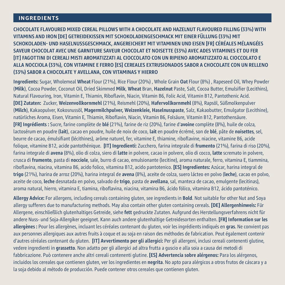 Csokoládé dió párna az Amazontól, 375g