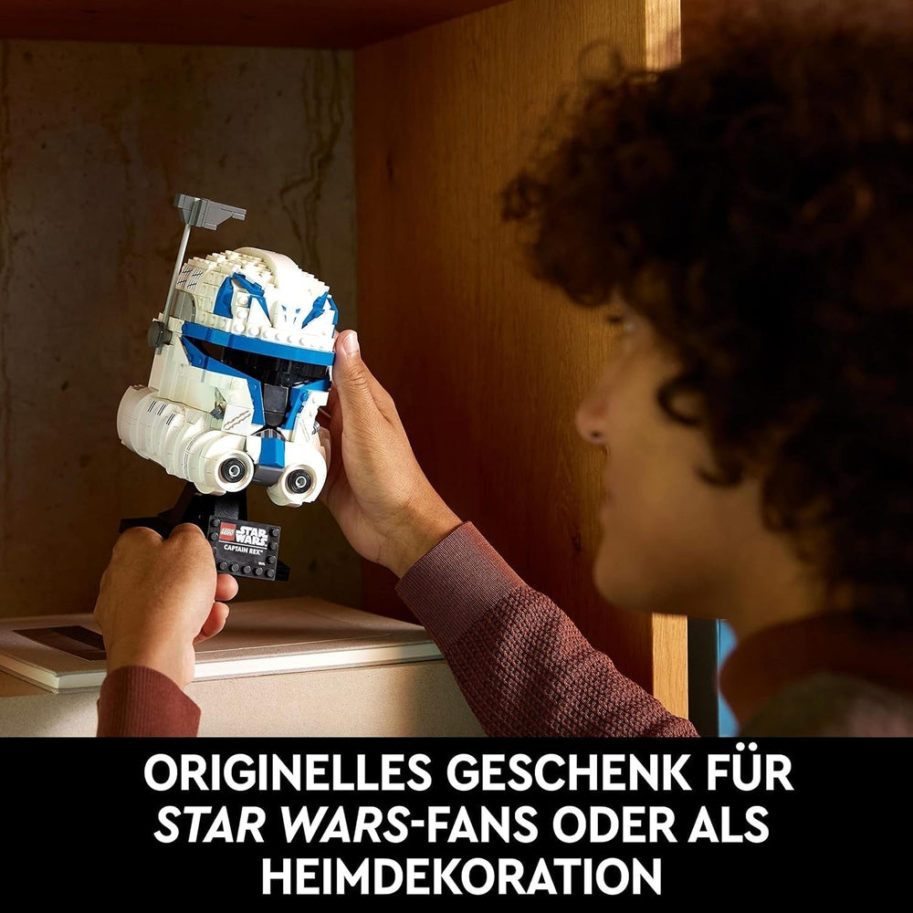 LEGO 75349 Star Wars Kapitány Rex sisakkészlet Clone Wars gyűjthető modell 2023 sorozat szuvenír darab és ajándékötlet építőkészlet Besuche den LEGO-Store