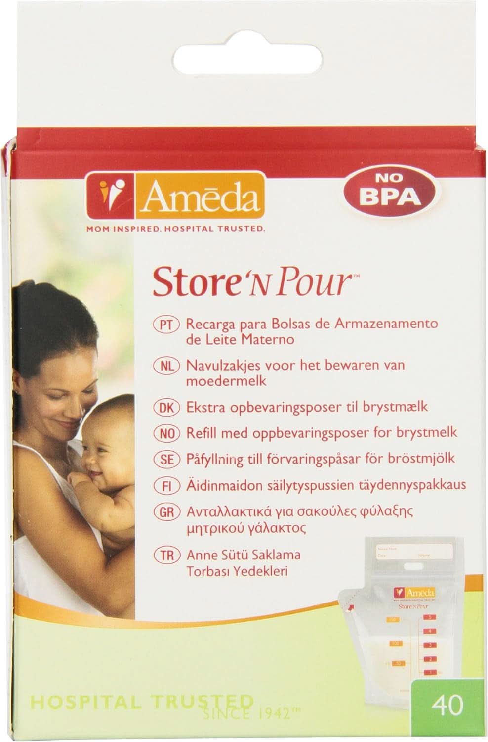 Táska anyatejhez - 40 db Élelmiszer és szoptatási kiegészítők Bebe Naty Shop