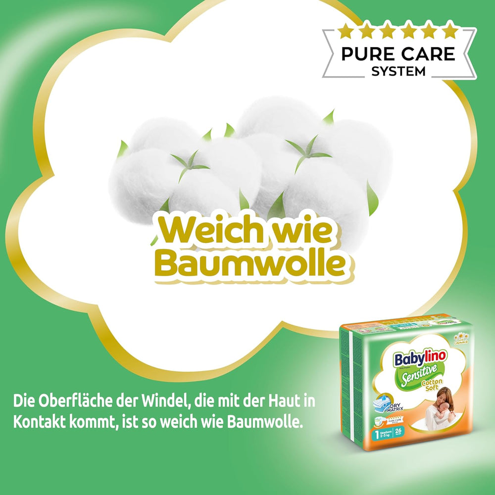 Sensitive baba pelenka, 1-es méret, újszülött (2-5 kg), 26 db