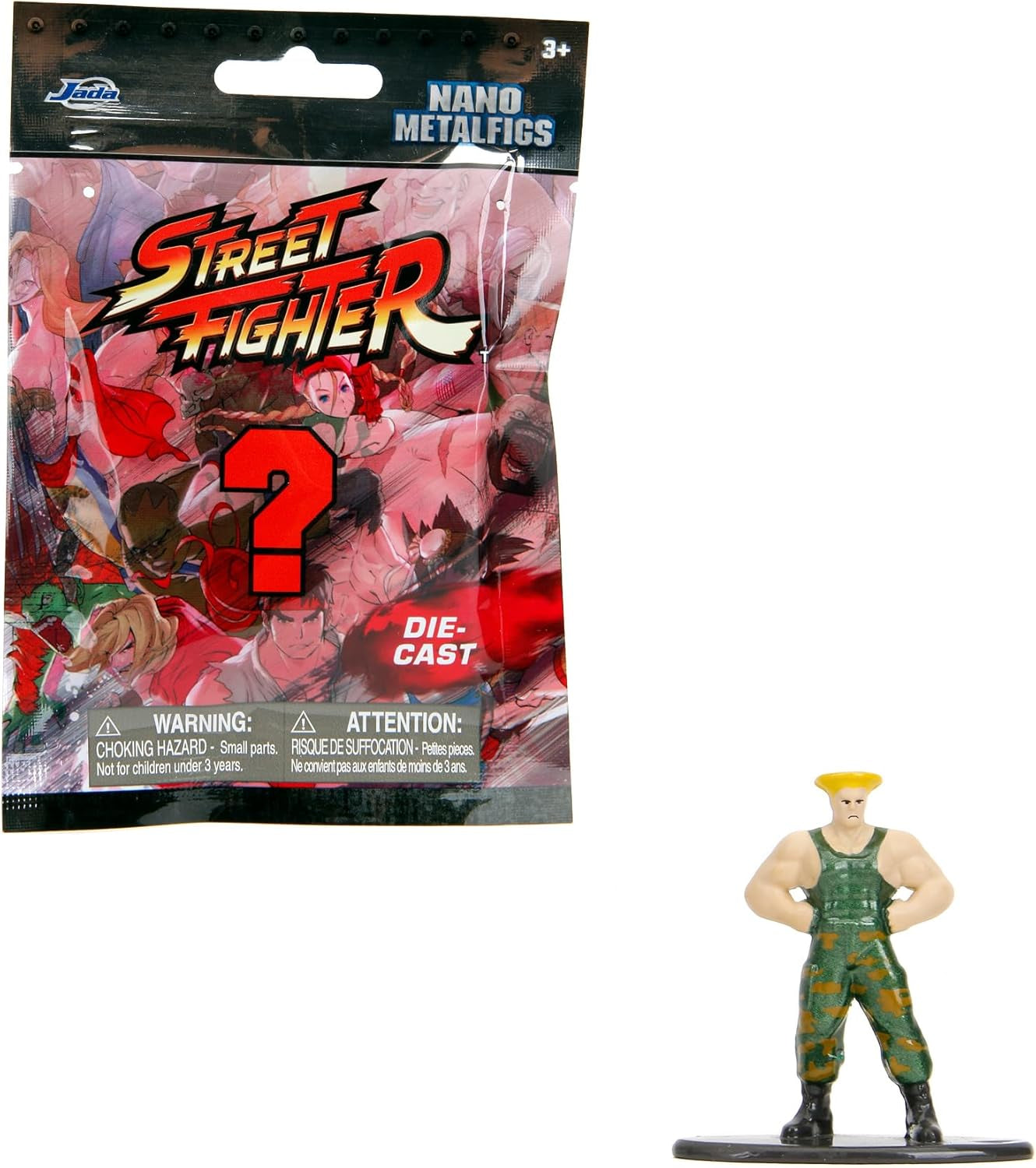 Jada Toys Street Fighter Figure (1X Mystery Figure in Blind Pack) - Detailed Nano Collectible Figure (4 Cm), 1 of 13 Metal Street Fighter Figures For Fans And Collectors Aged 3+, Wave 1 Action figures Naty Shop