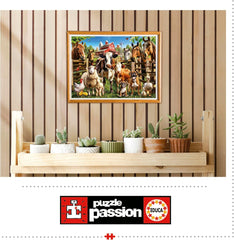 Educa - 500 darabos puzzle felnőtteknek | Szemtelen haszonállatok. Méretek: 48 X 34 cm. Tartalmazza a Fixpuzzle puzzle ragasztót. 11 éve (19905) Puzzle Naty Shop