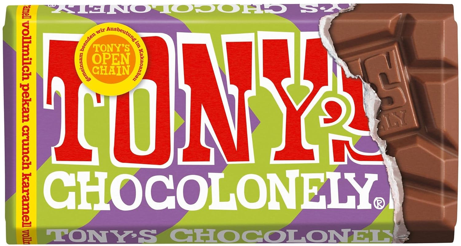 Tony's Chocolonely - Étcsokoládé mandulával és tengeri sóval 90g