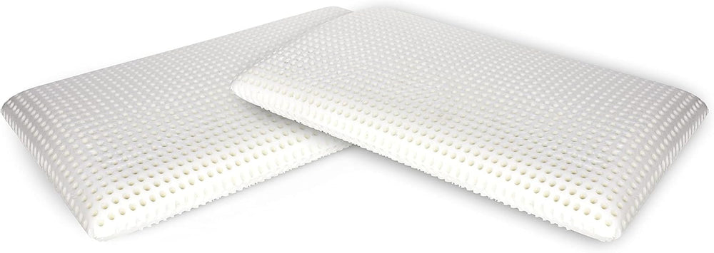 Talamo Italia Set de 2 perne pentru pat, 100% Made in Italy, pernă detașabilă "săpun" din spumă de memorie perforată, hipoalergenică și respirabilă, 70X40Xh16 Cm Perne standard Naty Shop Altezza 10 Fără capac Set Da 2