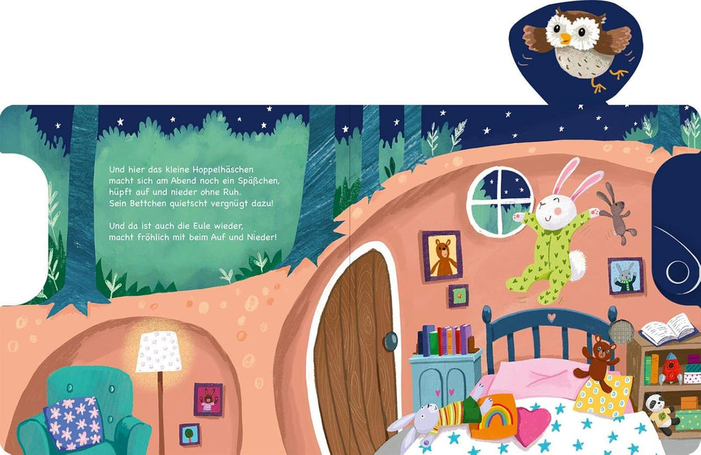 Shoo, shoo, acum și tu dormi!: Slider și 11 sunete | O carte inovatoare cu sunete de slider pentru cei mici cu vârsta de peste 18 luni Jucarii Bebe Naty Shop