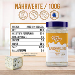 EASY YUMMY - Käsepulver 300g | Azonnali Käsegeschmack für Mahlzeiten & Snacks | Immer Bereit, Keine Kühlung Nötig | Aus 100% valódi sajt | Ideális akár pattogatott kukorica öntetként