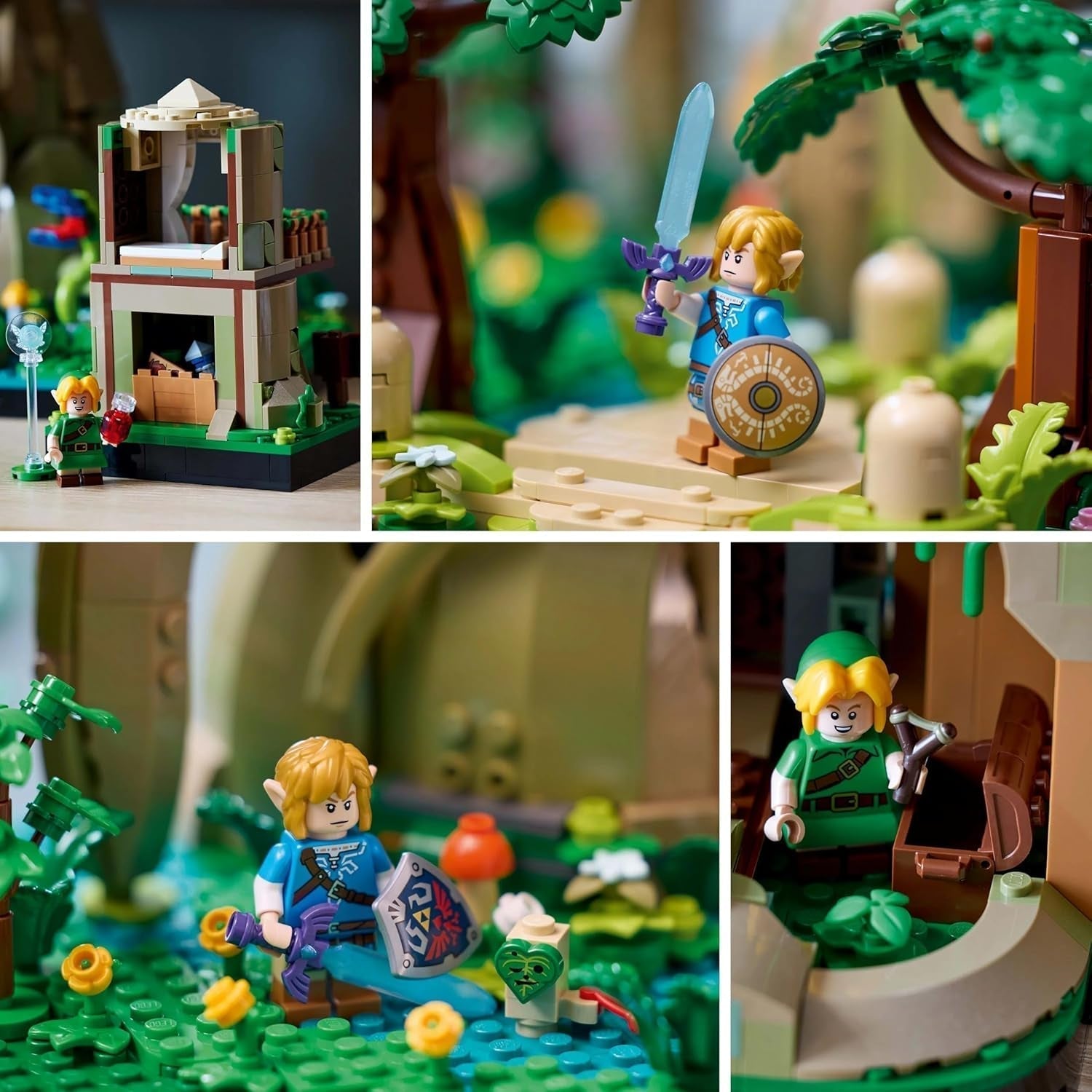 LEGO The Legend of Zelda Deku Tree 2-Az 1-ben - gyűjthető darab Zelda hercegnővel és 3 Link minifigurával - építőkészlet felnőtteknek és ajándékötlet videojáték-rajongóknak - 77092 Építőkészlet Besuche den LEGO-Store