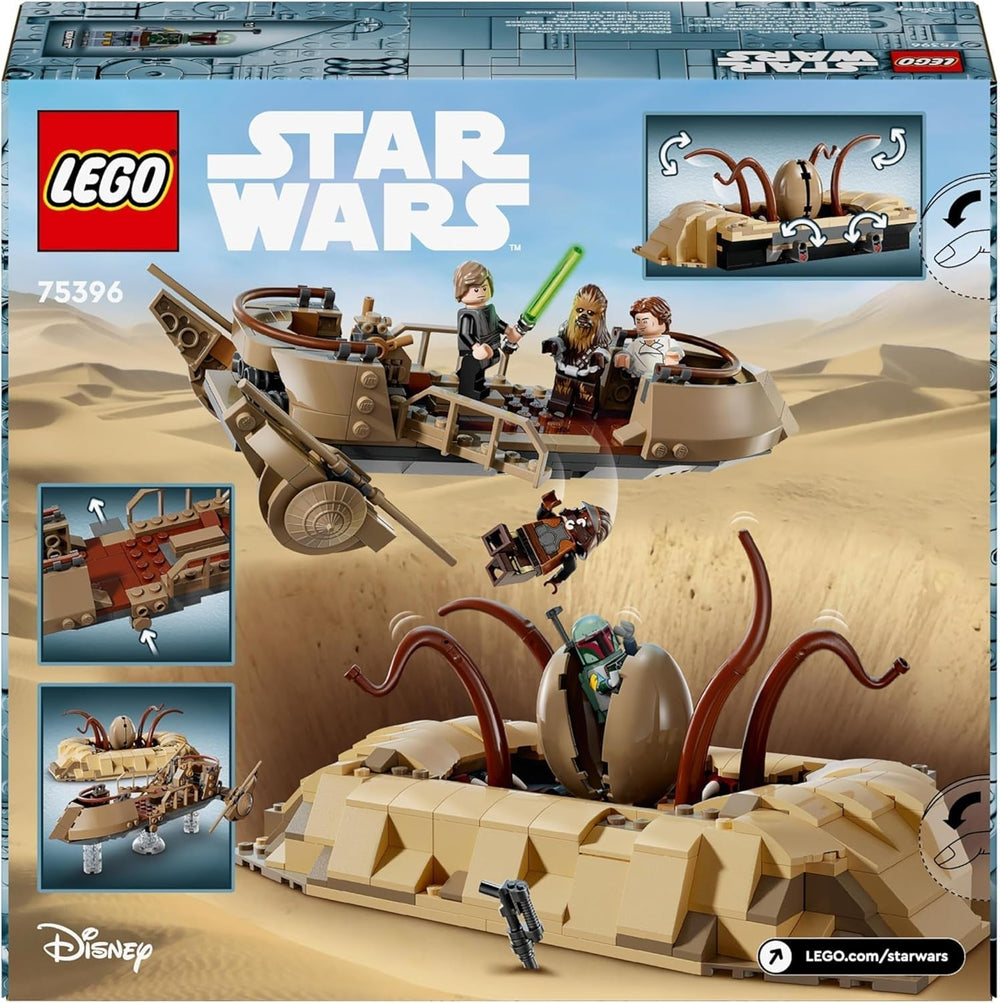 LEGO Star Wars: A Jedi Knight Desert Skiff és Sarlacc Pit Fantasy gyűjtemény és építőkészlet visszatérése Építőjáték ajándék fiúknak, lányoknak és minden rajongónak 75396 építőkészlet Besuche den LEGO-Store