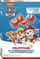 RUF X PAW Patrol Muffin Backmischung Mit Erdbeer-Geschmack, Für 12 Paw Patrol Muffins, Inkl.16 Oblaten-Auflegern Und Pawsome Muffin-Förmchen, 1 X 394G Naty Shop 392 G (1 Er Pack) Muffin