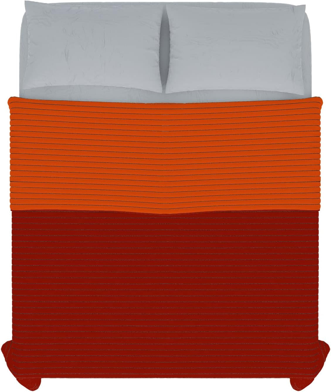 Narancssárga/rozsda mikroszálas nyári paplan franciaágyhoz 250 x 250 cm Paplanok és paplanok Naty Shop