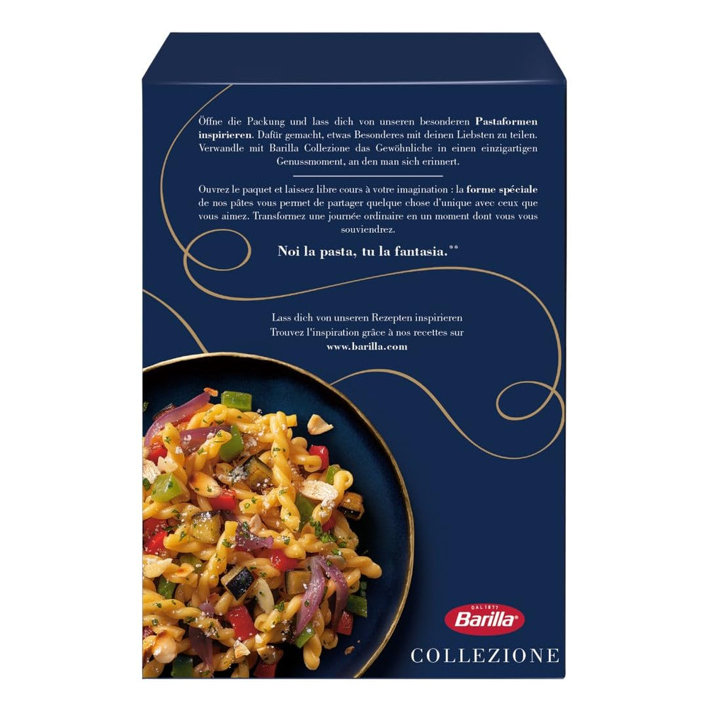 Barilla Collezione Fusilli tészta rövid darabok, (1 x 500 g)