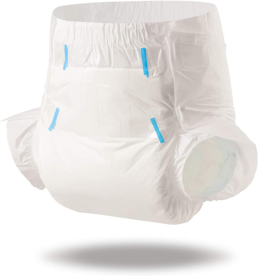 CutiePlusU felnőtt pelenkák, száraz felület, maximális nedvszívó képesség éjszaka, eldobható inkontinencia pelenka - kék, rózsaszín, fehér, 3 csomag (közepes 71-96 cm)