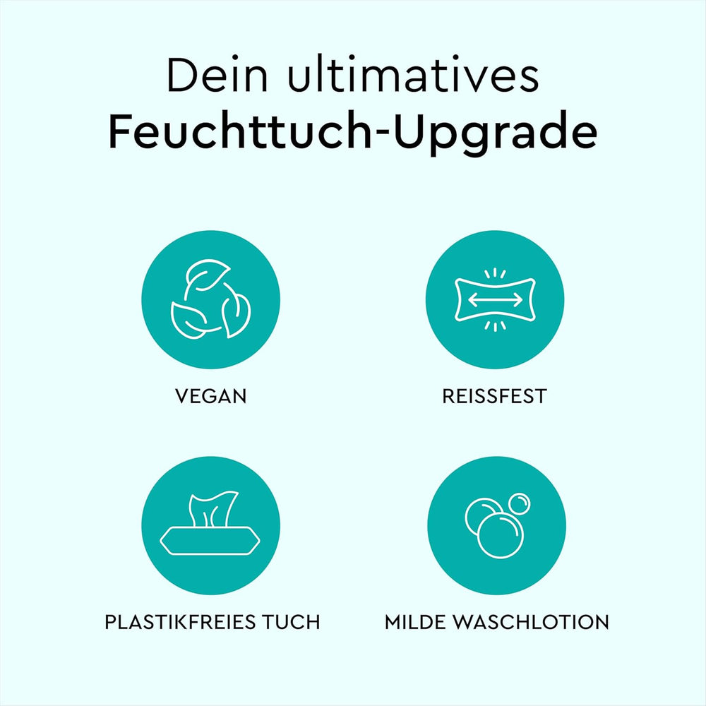 LILLYDOO Nedves törlőkendő 50 Count 100% Műanyagmentes Extra nagy törlőkendő illatmentes