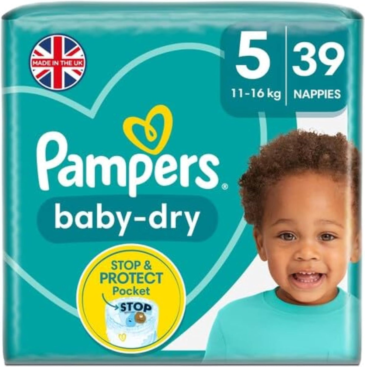 Pelenkák Pampers 81657566 Baby-Dry nadrág, fehér