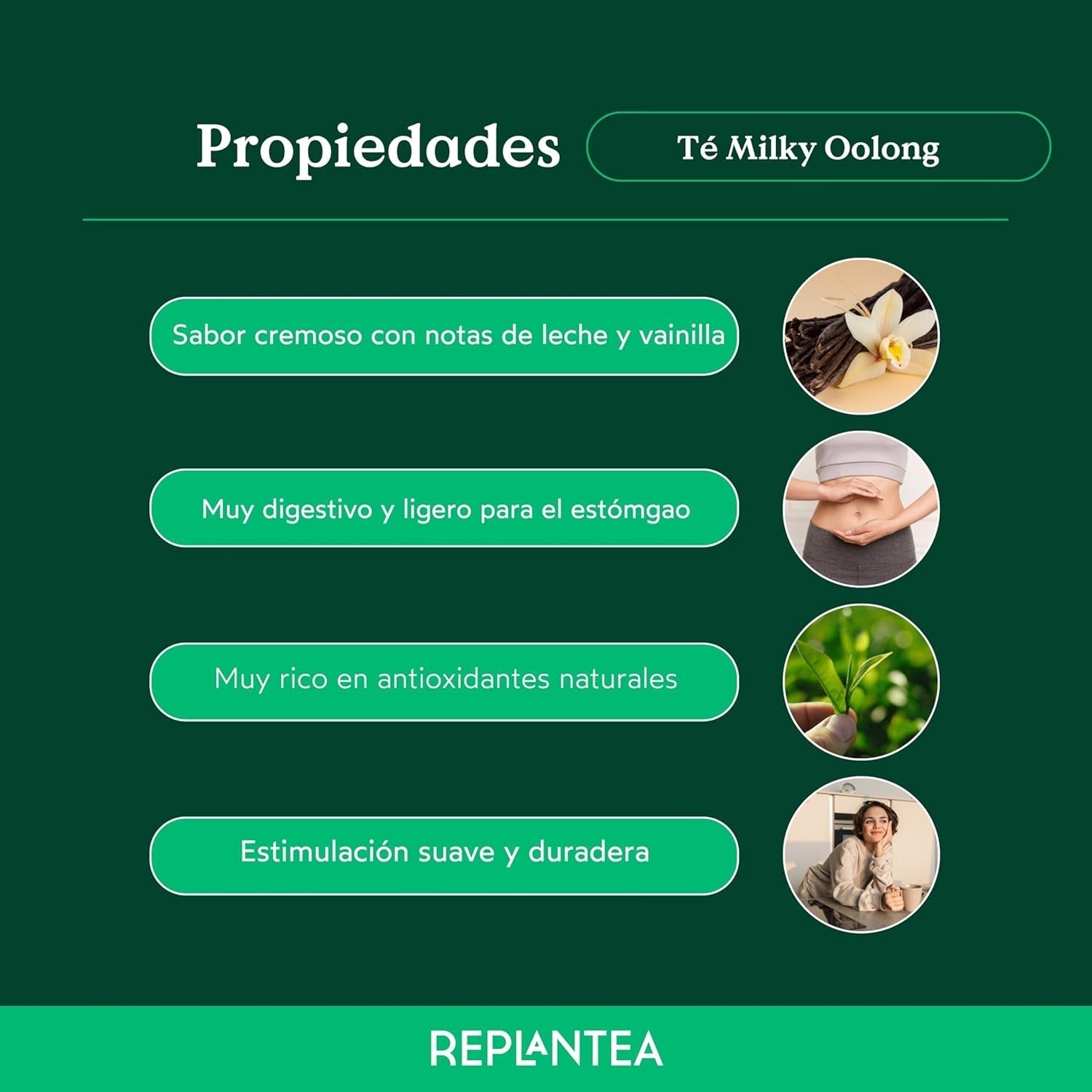 Ceai Milky Oolong BIO (100 g) | Ceai Oolong premium vrac cu note cremoase și dulci de lapte | Specialitate de ceai delicată | REPLANTEA