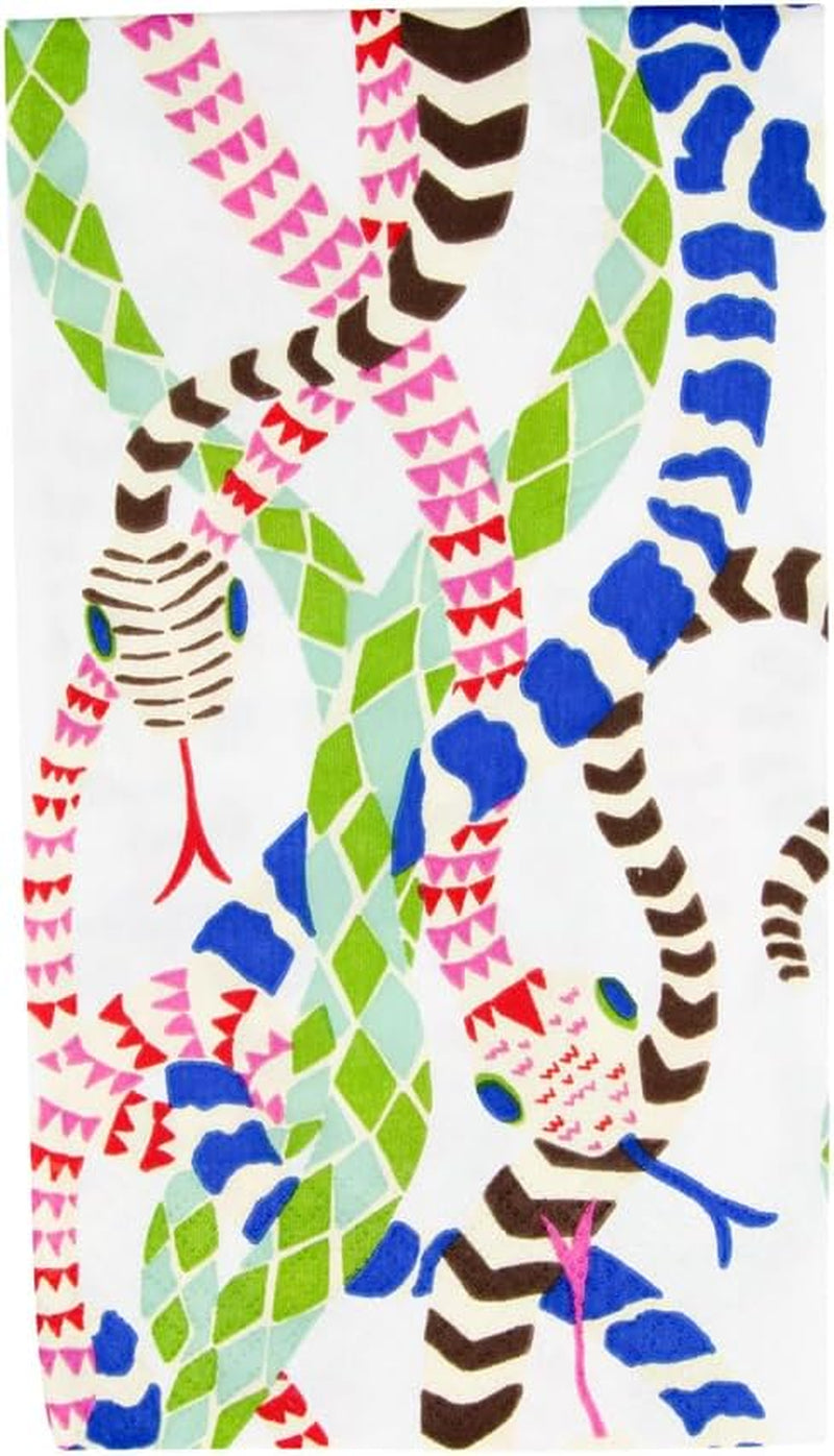 Șervețele de prosop pentru oaspeți Serpentine, albe, 15 bucăți per pachet