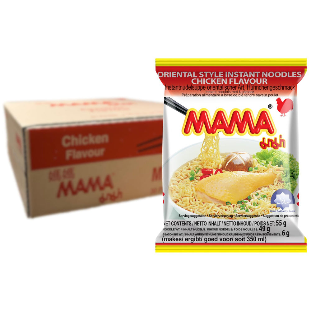MAMA - Instant tészta csirkével - Több csomag (30 x 55 GR)