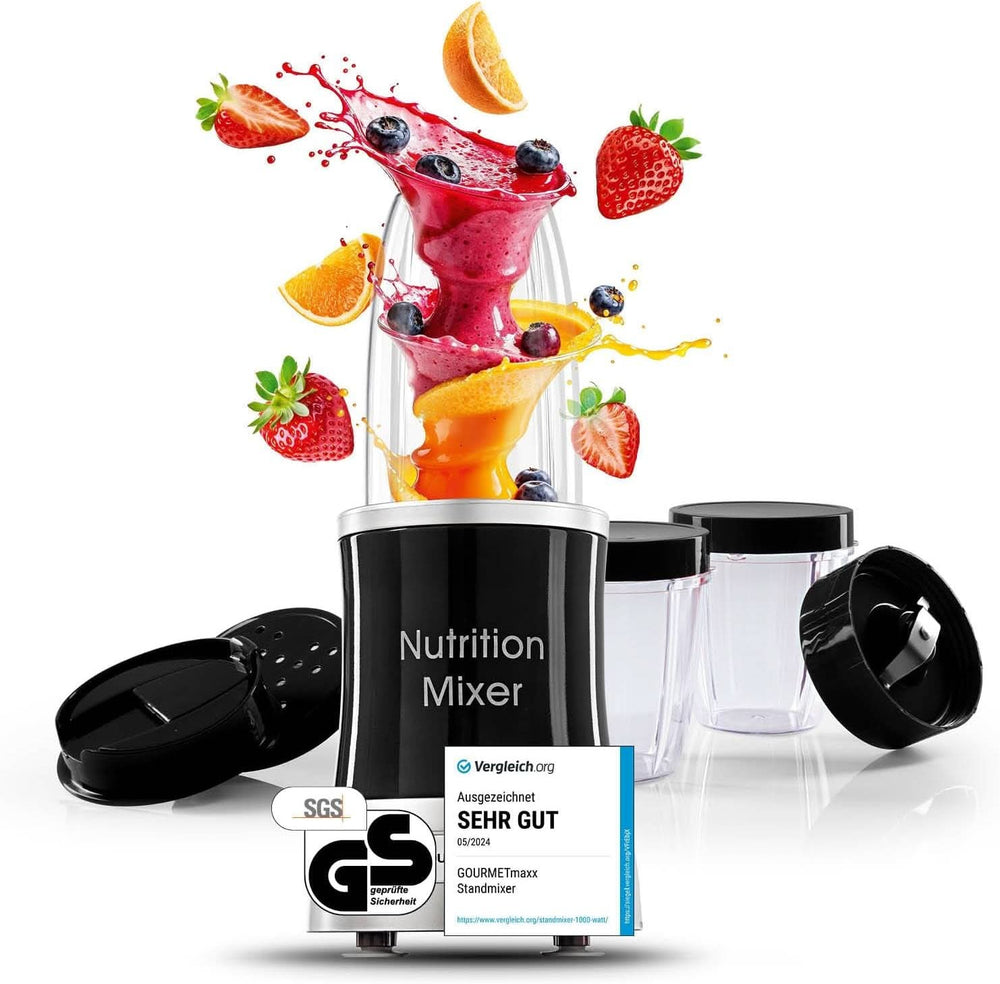 Gourmetmaxx Mr Magic Blender, Smoothie Maker Xxl Naty Shop kiegészítő csomaggal