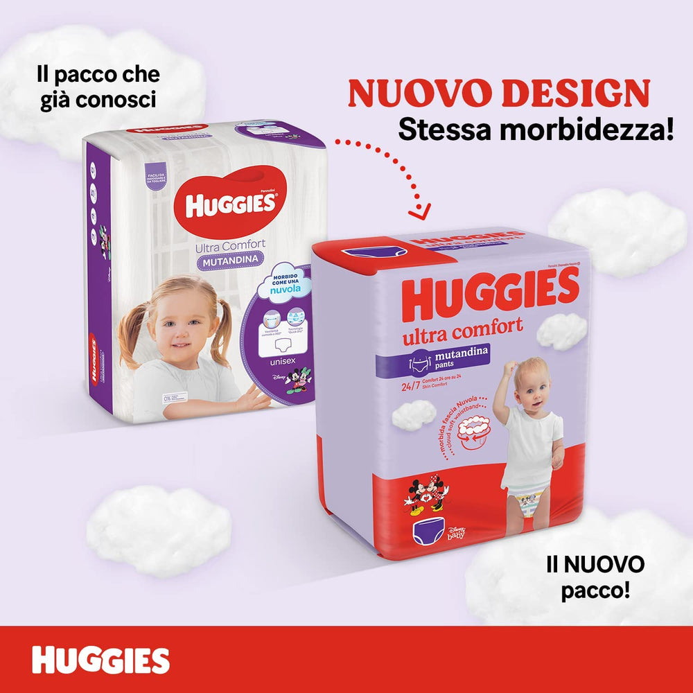 Huggies Ultra Comfort pelenkák, 4-es méret (9-14 kg), 72 db pelenka csomag