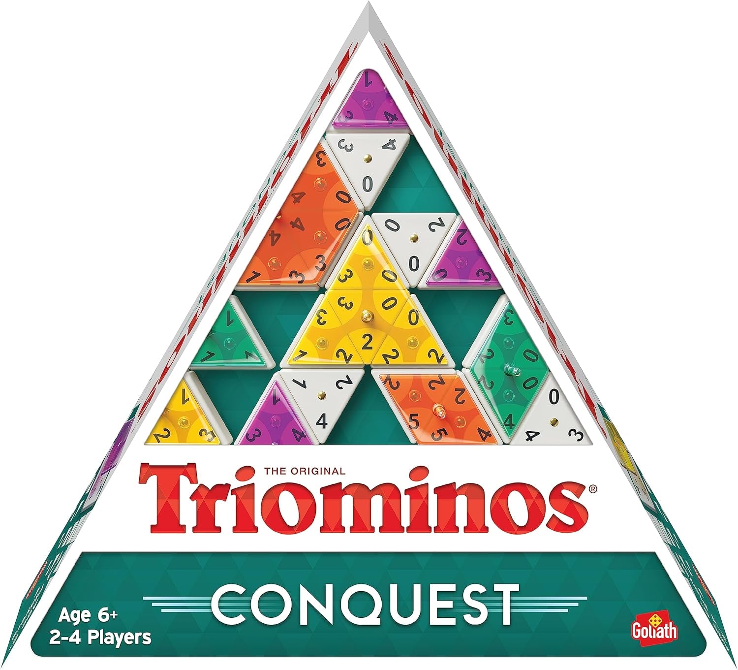 Goliat - Triominos Classic - Joc de societate popular pentru tineri și adulți de la 6 ani - Distracție în familie și joc de petrecere pentru 2-4 jucători - Cu tactici și strategii pentru copii și adulți