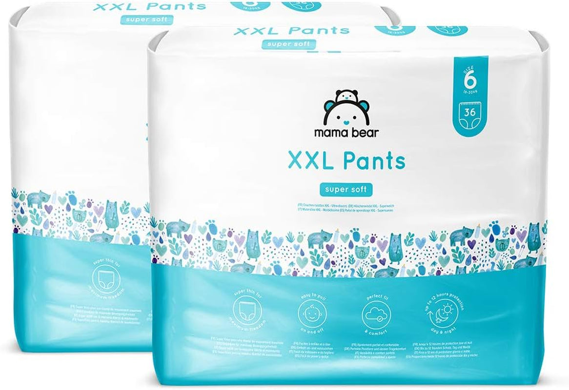Amazon márka: Mama Bear Pull-Up XXL pelenka, 6-os méret (18-30 kg), 72 darab (2 36-os csomag)