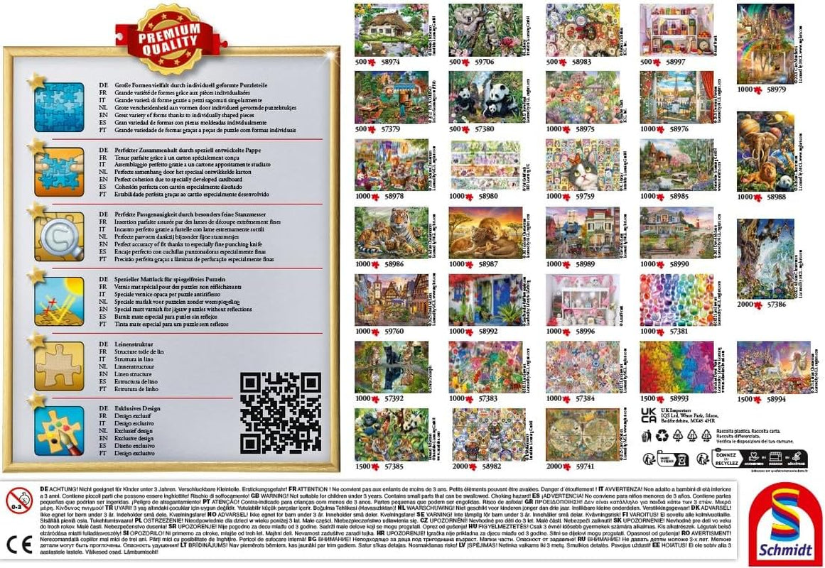 Schmidt Spiele Romantikus tájház, kirakós 500 darabos Puzzle Naty Shop