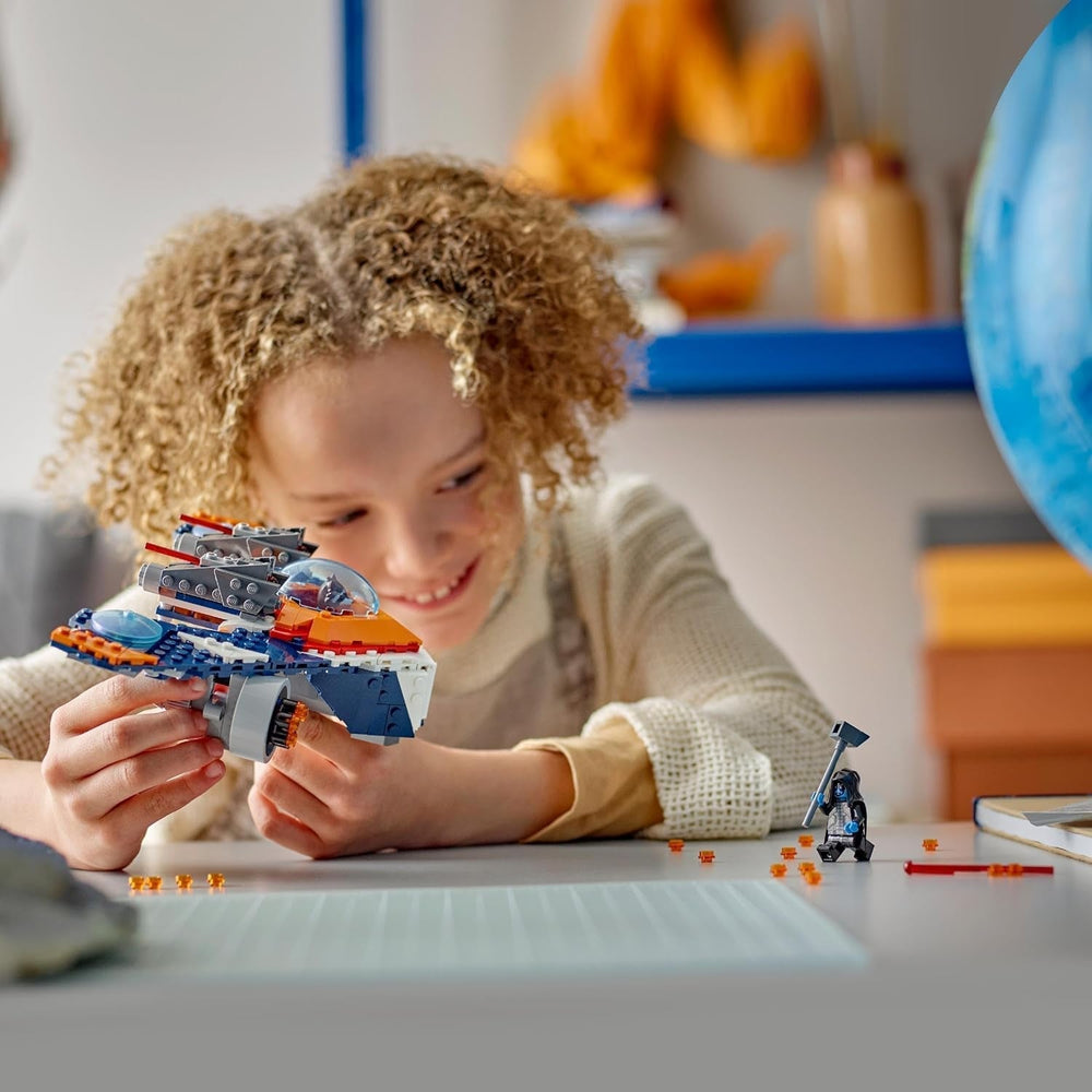 LEGO Marvel Rockets Űrhajó vs. Ronan építhető űrhajó készlet A galaxis őrzői szuperhős figura játék ajándék fiúknak és lányoknak 8 éves 76278 építőkészletek Besuche den LEGO-Store