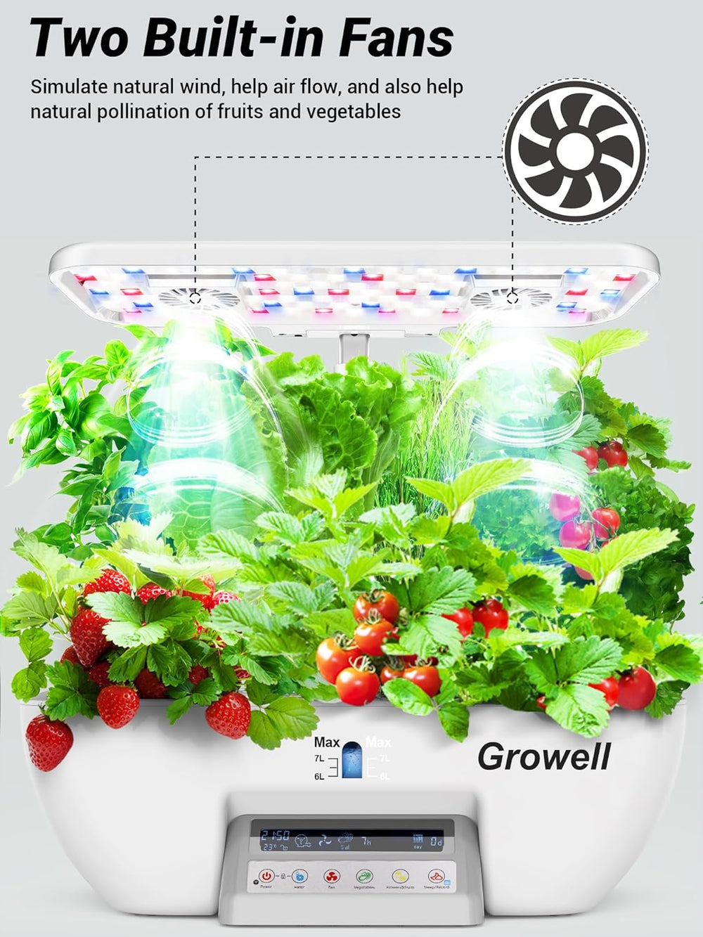 17 kapszula hidroponikus készlet gyógynövénykerthez 102 28 W-os teljes spektrumú termesztőlámpával és 2 ventilátorral, beltéri kerttel, vízszivattyú tartállyal