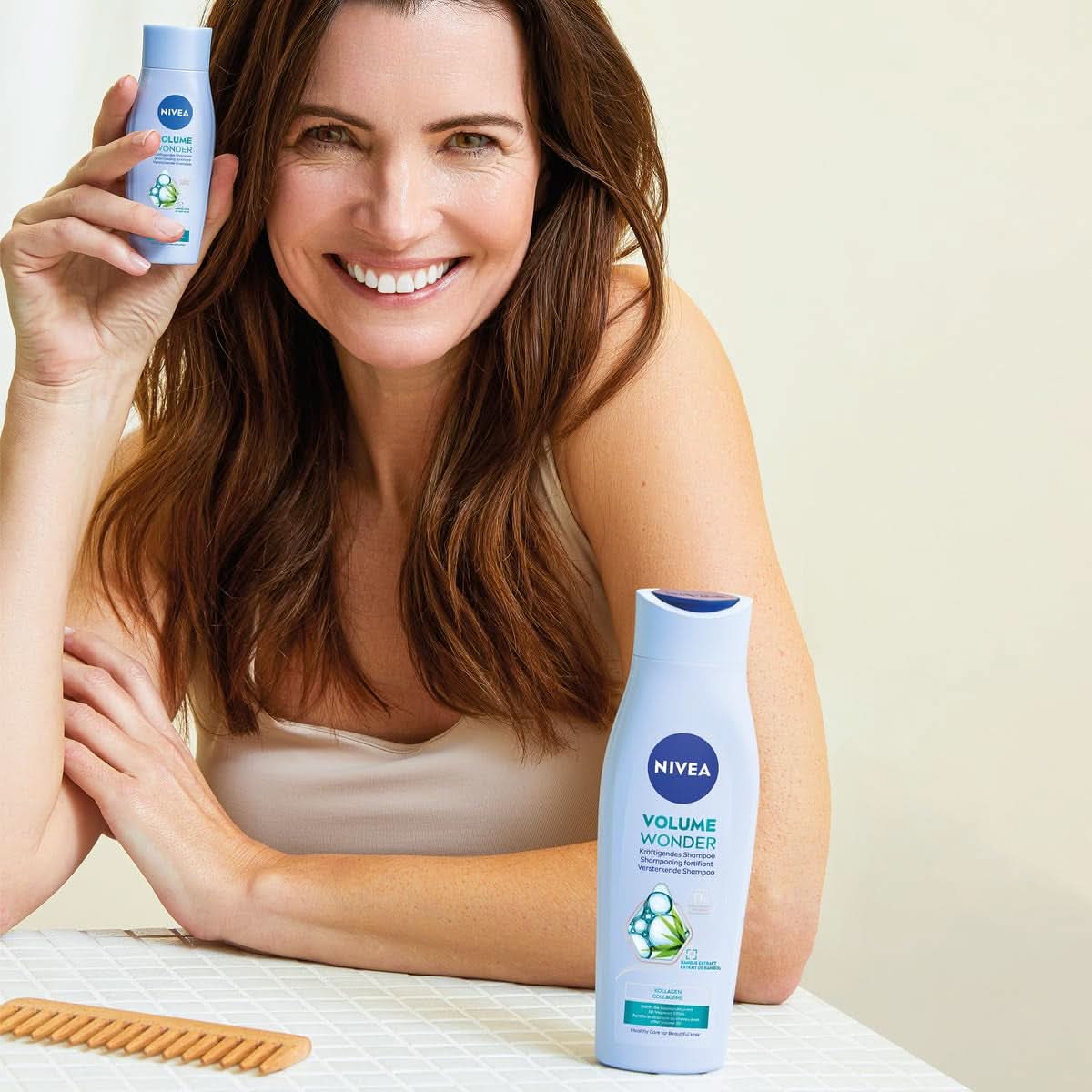 NIVEA Volume Wonder erősítő sampon, térfogatnövelő sampon, 50 ml zuhany és fürdő Naty Shop